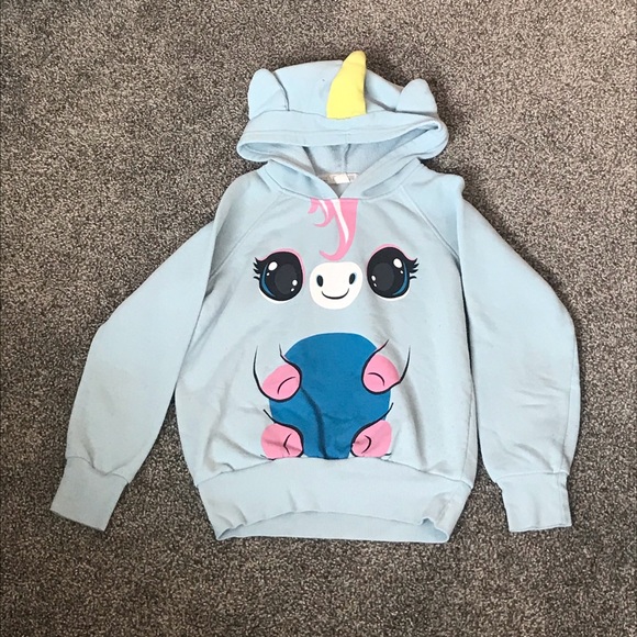 Girls Unicorn Hoodie 10-12